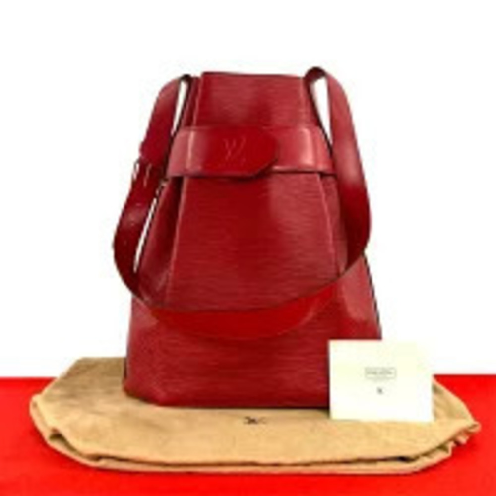Louis Vuitton Sac Depaule Epi Leather Shoulder Castilian Red